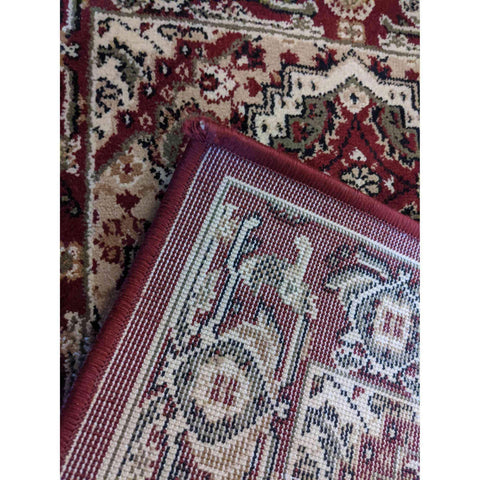 92 x 51 cm Turkomen Tribal Red Rug - Rugoutlet