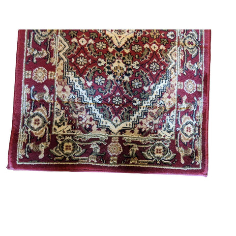 92 x 51 cm Turkomen Tribal Red Rug - Rugoutlet