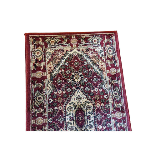 92 x 51 cm Turkomen Tribal Red Rug - Rugoutlet