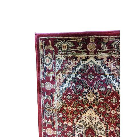 92 x 51 cm Turkomen Tribal Red Rug - Rugoutlet