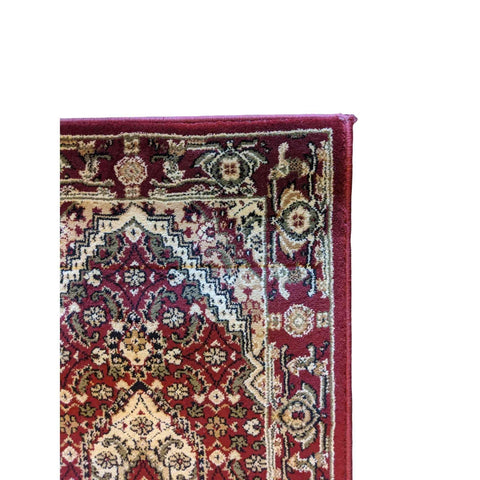 92 x 51 cm Turkomen Tribal Red Rug - Rugoutlet