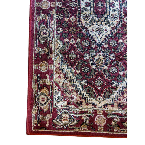 92 x 51 cm Turkomen Tribal Red Rug - Rugoutlet