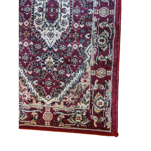 92 x 51 cm Turkomen Tribal Red Rug - Rugoutlet
