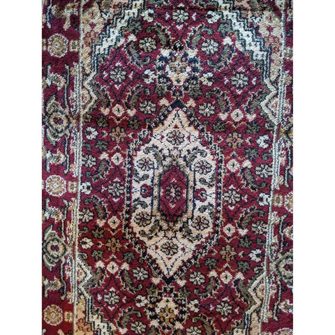92 x 51 cm Turkomen Tribal Red Rug - Rugoutlet