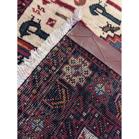 92 x 72 cm Persian Baluch Traditional Red Small Rug - Rugmaster