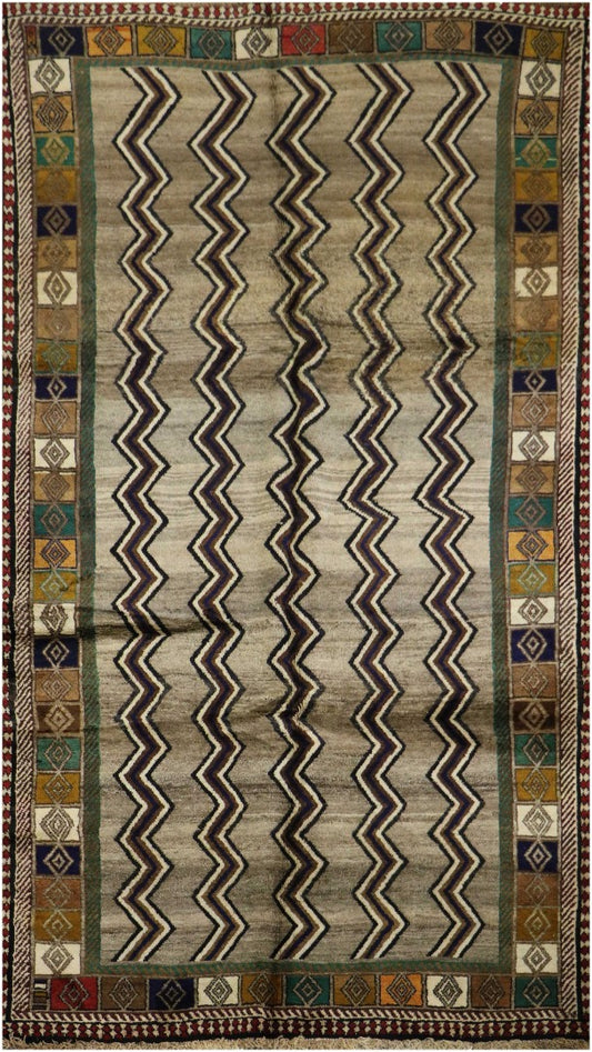 Persian Yalameh Tribal Wool Rug 306 x 157 cm (10.04 x 5.15 ft)