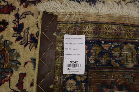 Sarough Mahal Tribal Rug 246 x 346 cm (8.07 x 11.35 ft)