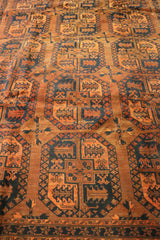 Antique Afghan Tribal Wool Rug 364 x 242 cm (11.94 x 7.94 ft)