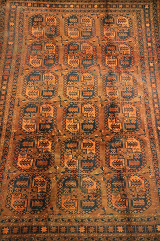 Antique Afghan Tribal Rug 364 x 242 cm (11.94 x 7.94 ft)