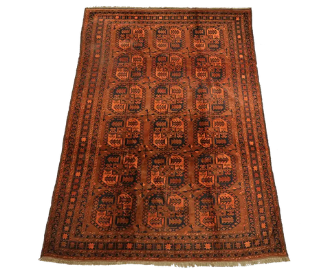 Antique Afghan Tribal Rug 364 x 242 cm (11.94 x 7.94 ft)