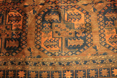 Antique Afghan Tribal Wool Rug 364 x 242 cm (11.94 x 7.94 ft)