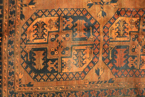 Antique Afghan Tribal Rug 364 x 242 cm (11.94 x 7.94 ft)