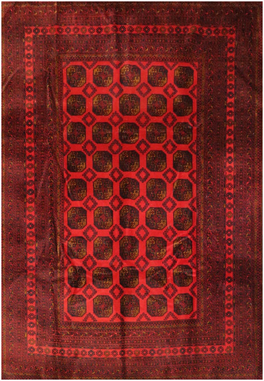 Afghan Tribal Wool Rug 350 x 257 cm (11.48 x 8.43 ft)