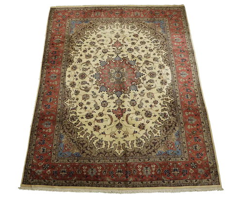 Tabriz Tribal Wool Rug 370 x 275 cm (12.14 x 9.02 ft)