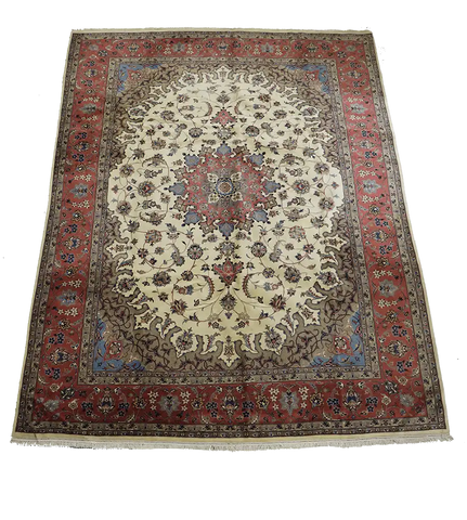 Tabriz Tribal Wool Rug 370 x 275 cm (12.14 x 9.02 ft)