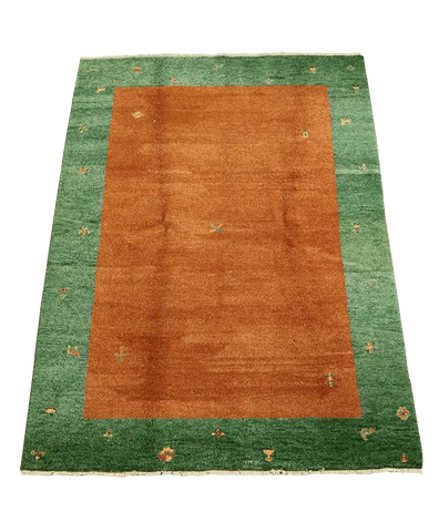 306x210cm Gabbeh Tribal Wool Rugs Hand Knotted Orange Green - Rugoutlet