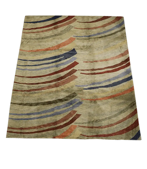 244x305 cm Modern Gabbeh Wool Rugs Handmade Multi Color - Rugoutlet