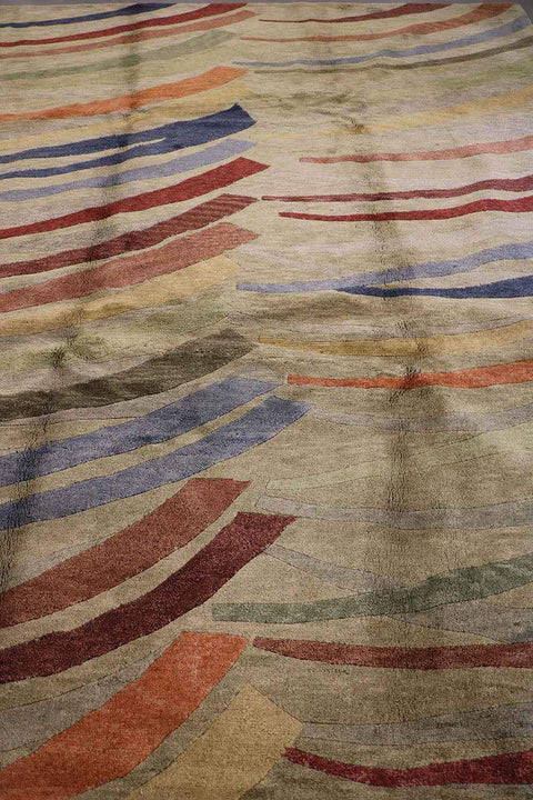 244x305 cm Modern Gabbeh Wool Rugs Handmade Multi Color - Rugoutlet