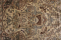 370x270 cm Antique Turkish Wool Rug Handmade Beige - Rugoutlet