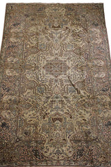 370x270 cm Antique Turkish Wool Rug Handmade Beige - Rugoutlet