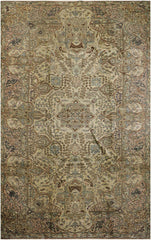 370x270 cm Antique Turkish Wool Rug Handmade Beige - Rugoutlet