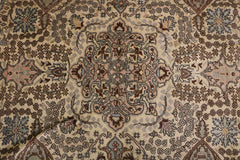 370x270 cm Antique Turkish Wool Rug Handmade Beige - Rugoutlet