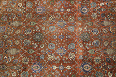 332x250 cm Antique Persian Mahal Tribal Wool Rugs Handmade Maroon - Rugoutlet