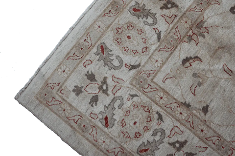 317x247 cm Ziegler Tribal Wool Rug Handmade Beige - Rugoutlet