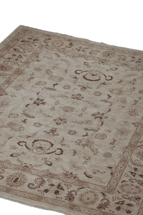 317x247 cm Ziegler Tribal Wool Rug Handmade Beige - Rugoutlet