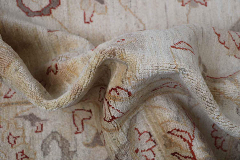317x247 cm Ziegler Tribal Wool Rug Handmade Beige - Rugoutlet