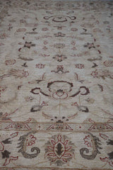 317x247 cm Ziegler Tribal Wool Rug Handmade Beige - Rugoutlet