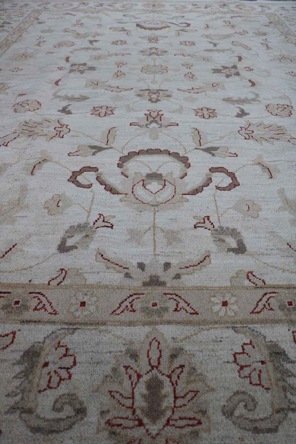 317x247 cm Ziegler Tribal Wool Rug Handmade Beige - Rugoutlet