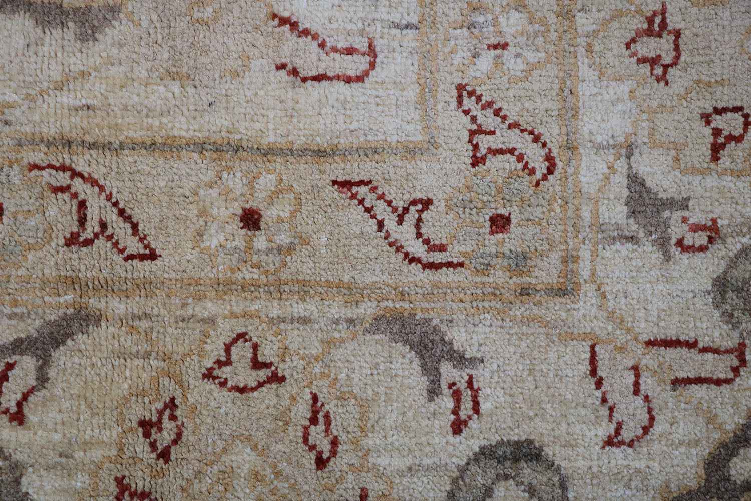 317x247 cm Ziegler Tribal Wool Rug Handmade Beige - Rugoutlet