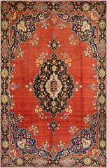 385x290 cm Persian Sarouk Mahal Wool Rug Handmade - Rugoutlet