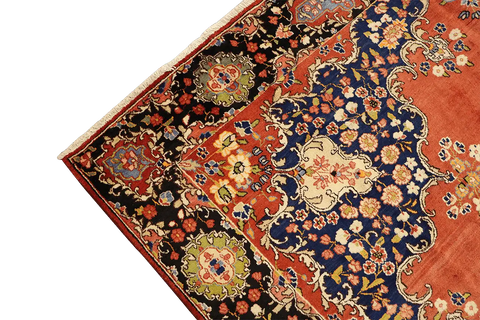 385x290 cm Persian Sarouk Mahal Wool Rug Handmade - Rugoutlet