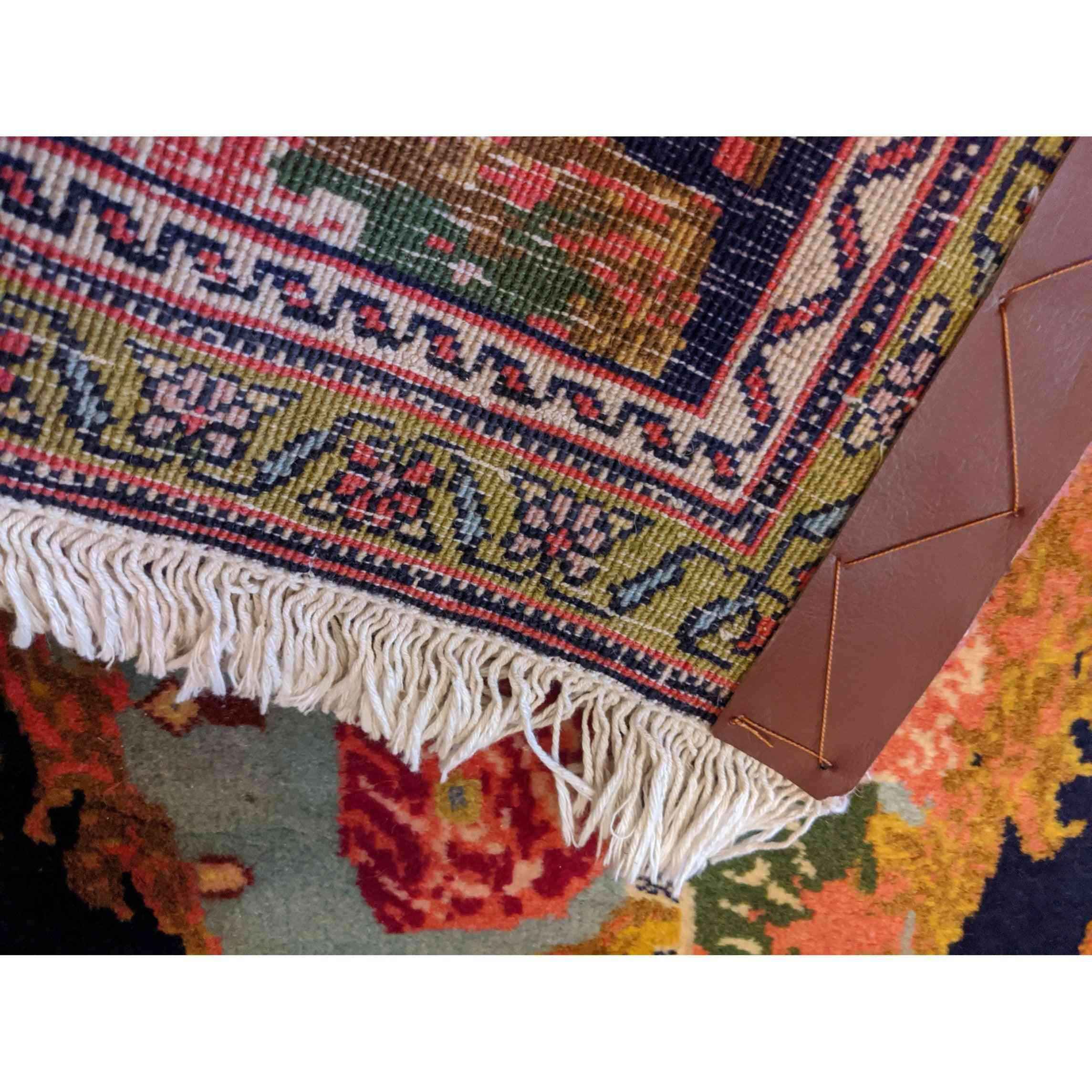 95 x 47 cm Persian Senneh Traditional Yellow Small Rug - Rugmaster