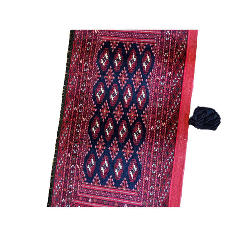 95 x 53 cm Turkomen Coushion bag Tribal Red Small Rug - Rugoutlet