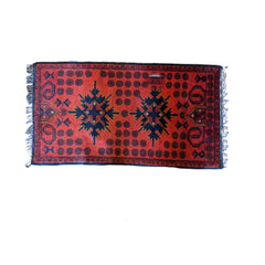 96 x 54 cm Afghan Khan Tribal Red Small Rug - Rugmaster