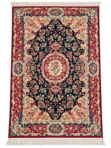 Handmade Indo-Sarouk Wool Persian Style Rug - 284 × 186 cm