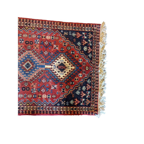 97 x 62 cm Persian Yalameh Tribal Red Small Rug - Rugoutlet