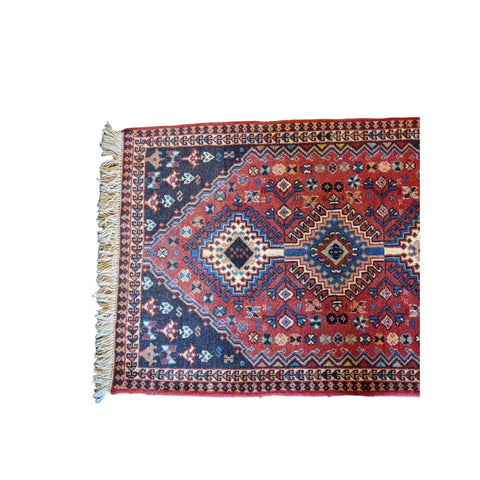 97 x 62 cm Persian Yalameh Tribal Red Small Rug - Rugoutlet
