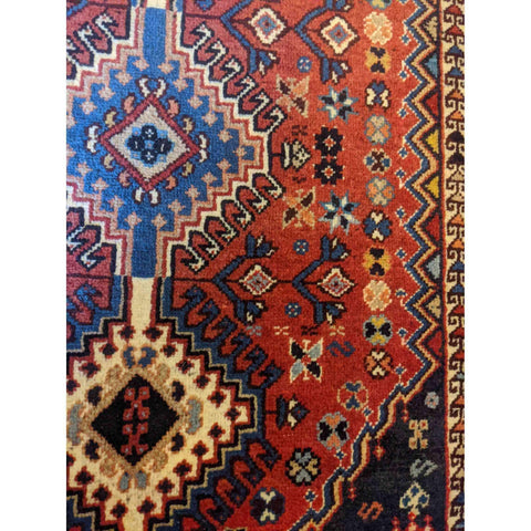 97 x 62 cm Persian Yalameh Tribal Red Small Rug - Rugoutlet