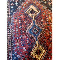 97 x 62 cm Persian Yalameh Tribal Red Small Rug - Rugmaster