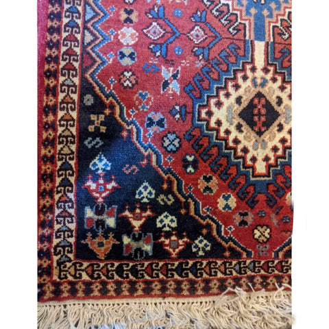 97 x 62 cm Persian Yalameh Tribal Red Small Rug - Rugoutlet