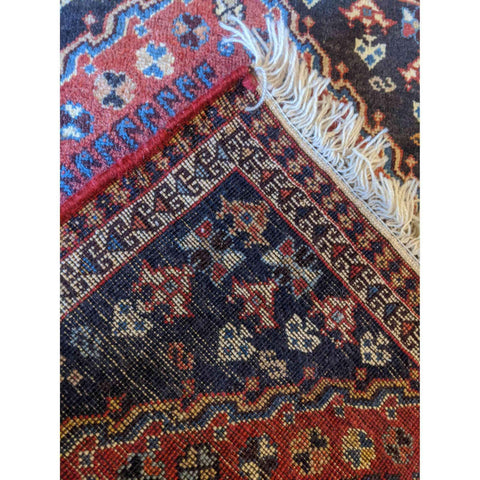 97 x 62 cm Persian Yalameh Tribal Red Small Rug - Rugoutlet