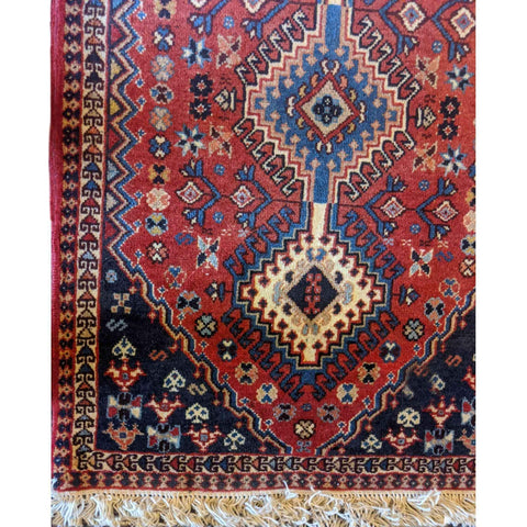 97 x 62 cm Persian Yalameh Tribal Red Small Rug - Rugoutlet