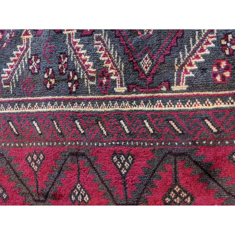 97 x 70 cm Persian Baluch Tribal Red Small Rug - Rugoutlet