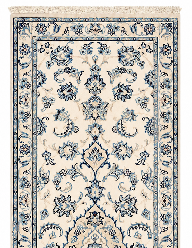 Nain Runner Traditional Wool Rug 217 x 69 cm(7.12 x 2.26 ft)