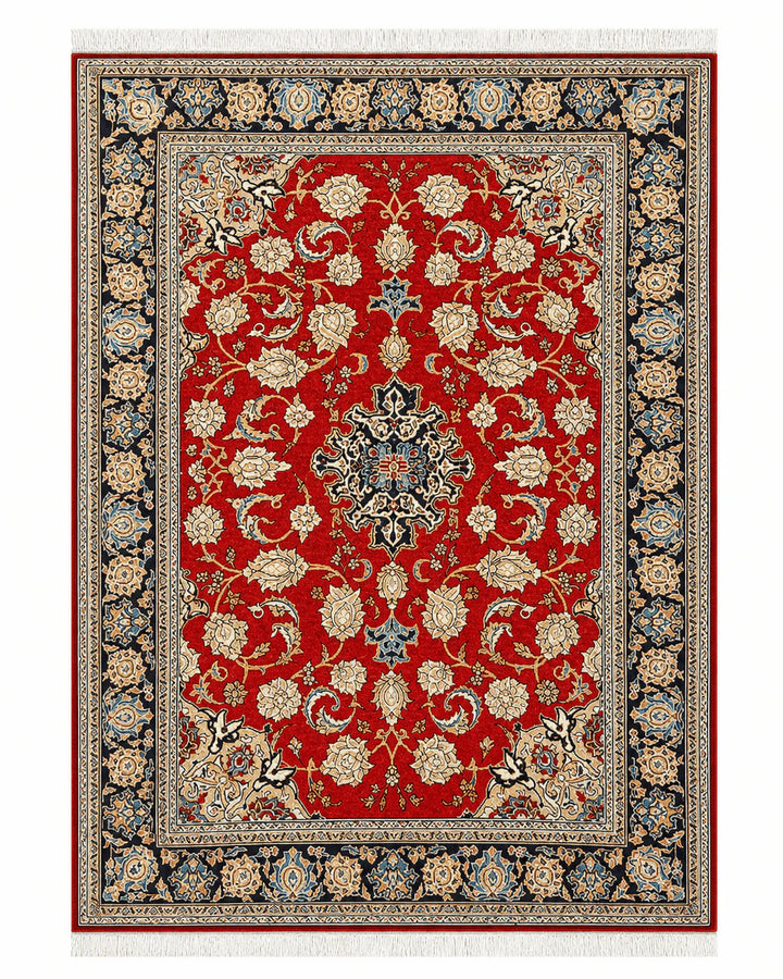 Persian Kashan Floral Rug 225 x 140 cm (7.38 x 4.59 ft)