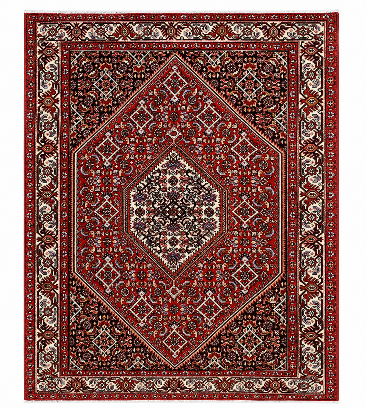 Persian Bidjar Hand-Knotted 207 x 154 cm